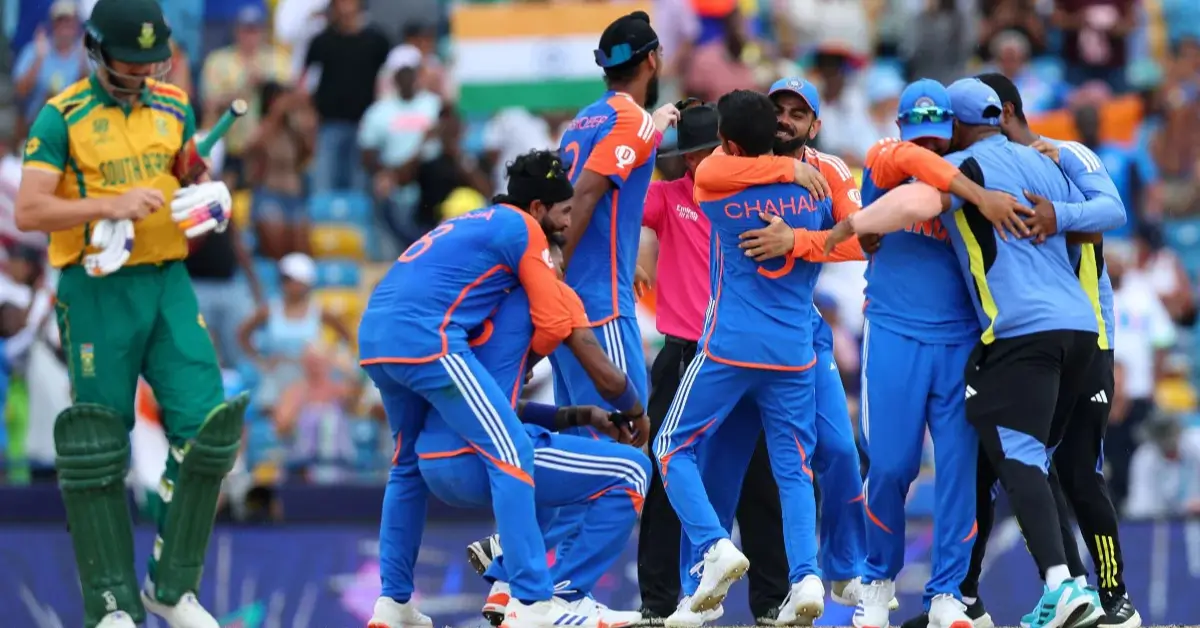 SA vs IND: T20 मैच में रिकॉर्ड साझेदारी और जीत के जश्न की तस्वीर