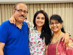 Keerthy Suresh family