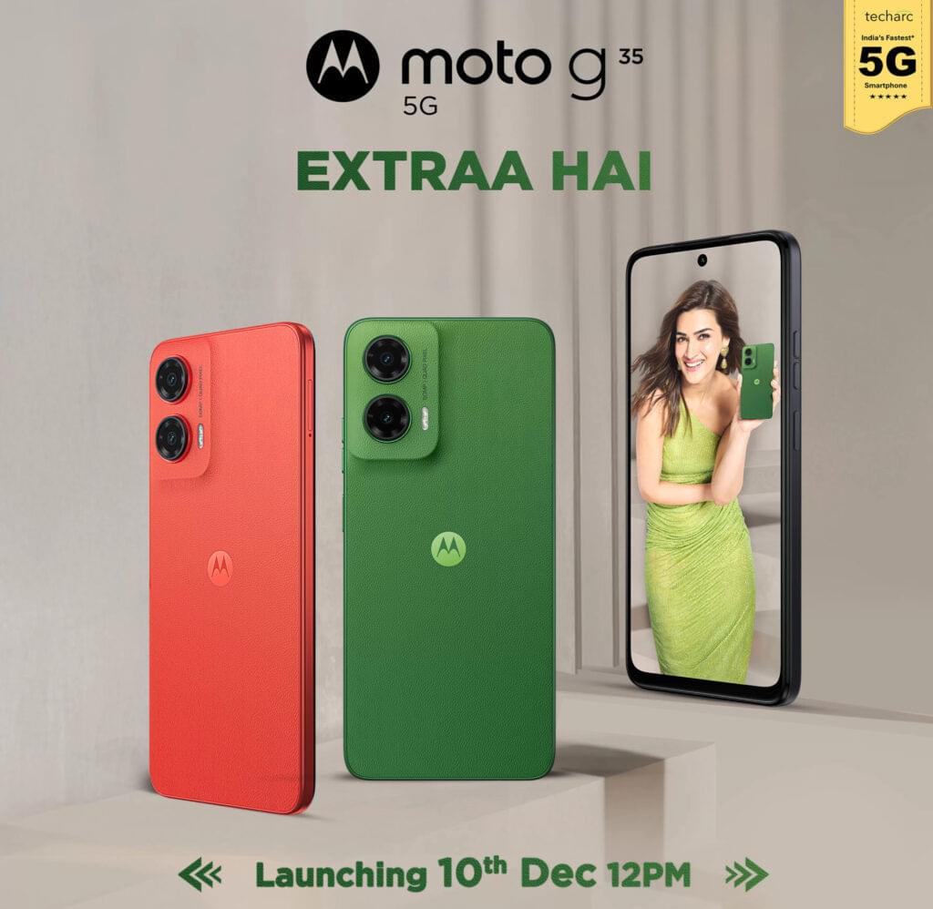Moto G35 स्मार्टफोन 10 दिसंबर को होगा लॉन्च
